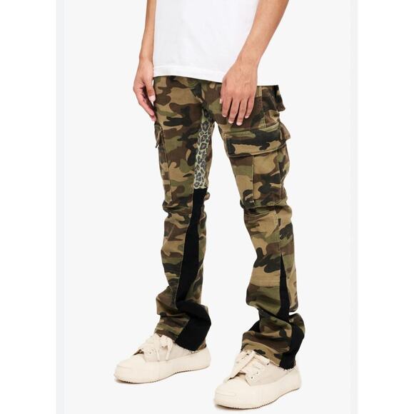 VALABASAS Commander 3.0 Stacked Flare Jean Camo sz 28 L35 - Picture 12 of 12